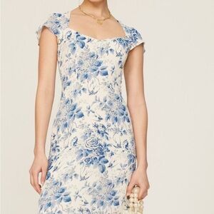 Reformation Off White Toile Dress